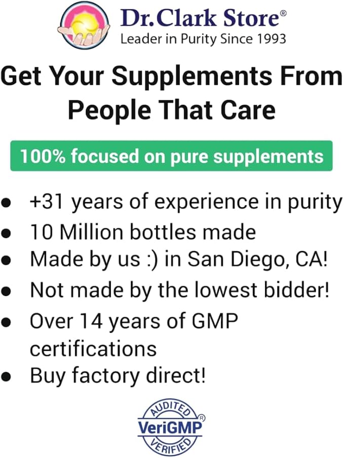 Dr. Clark Betaine HCL Supplement with Pepsin, 800mg, 100 Gelatin Capsules