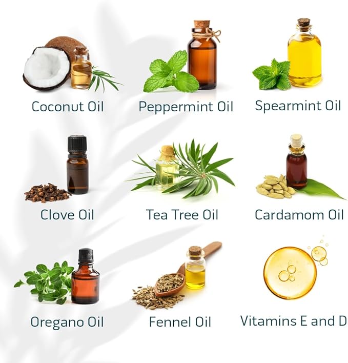 Primal Life Organics – Real White Pulling Oil, Teeth Whitening Mouthwash with Essential Oils, Coconut, Tea Tree, Key Vitamins, Chemical Free, Fluoride Free, 14 Sachets (Fresh Mint, 0.33 oz.)