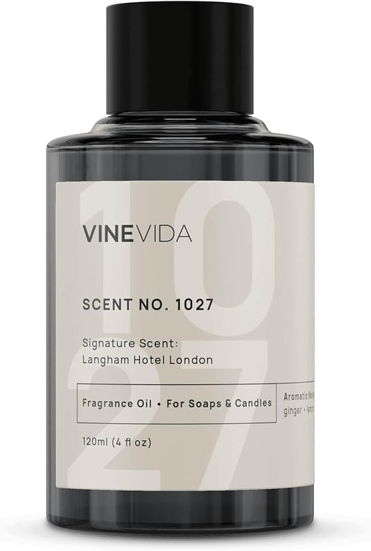 VINEVIDA Scent NO. 1027 Fragrance Oil for Cold Air Diffusers - 120mL (4oz) - Inspired by: Langham Hotel London - Hotel Scents for Home
