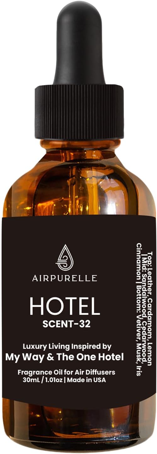 Luxury Diffuser Oil – Sumptuous Leather, Warm Sandalwood & Elegant Iris Premium Fragrance Oil for Ultrasonic and Waterless Diffusers and Crafting 1‑Pack (1 × 1.02 fl oz)-“My Way”Scent