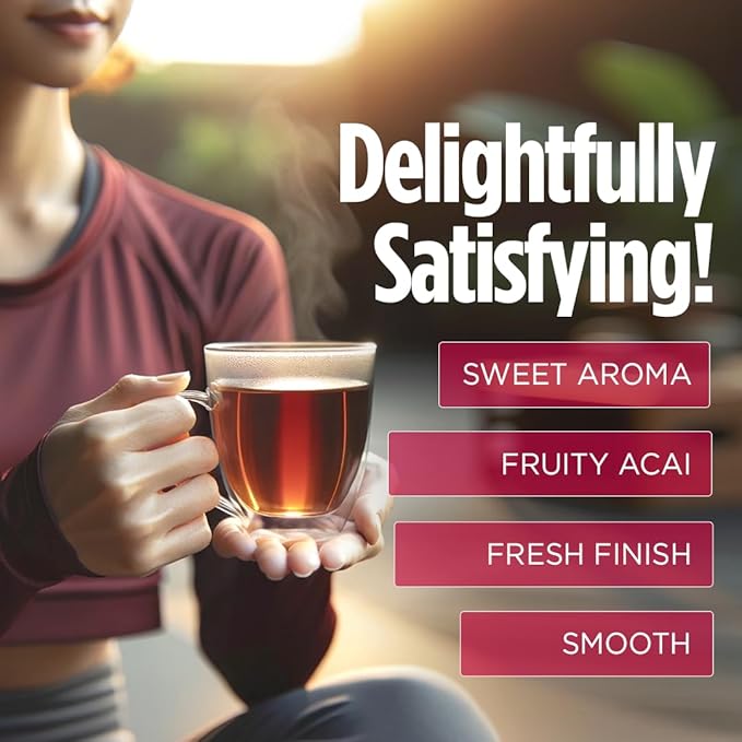 VitaCup Slim Instant Tea Packets For Diet Support, Oolong tea w/B Vitamins, Garcinia, Inulin & Acai, On-the-go Instant Sticks, 10 Ct