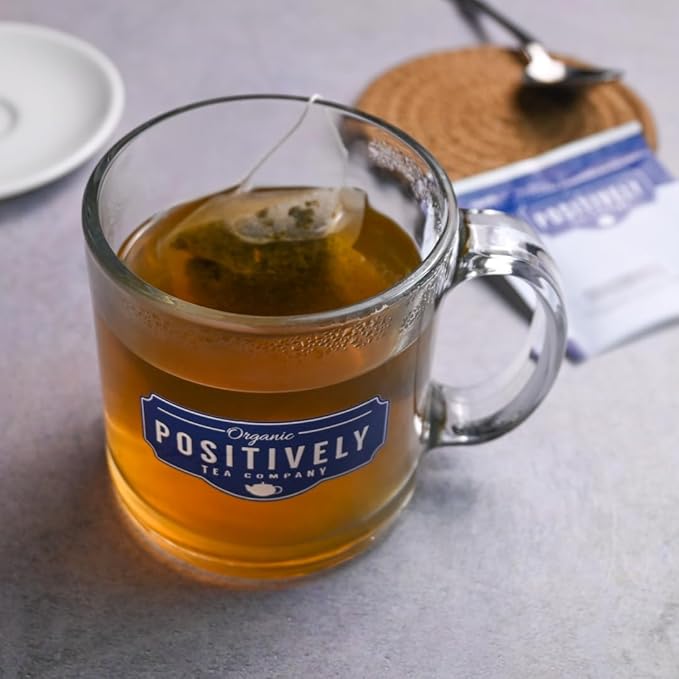 Organic Positively Tea Company, Dragonwell Green Tea Bags, 20 Count