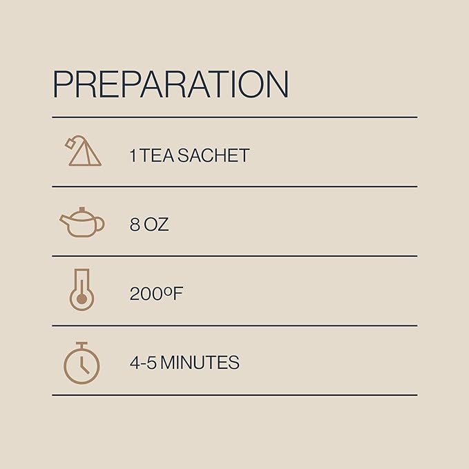 Rishi Tea Chamomile Medley Herbal Tea - Organic, Caffeine Free Sachet Tea Bags, Sleep Friendly Calming Chamomile Flowers with Lemon Verbena & Mint - 15 Count (Pack of 6)