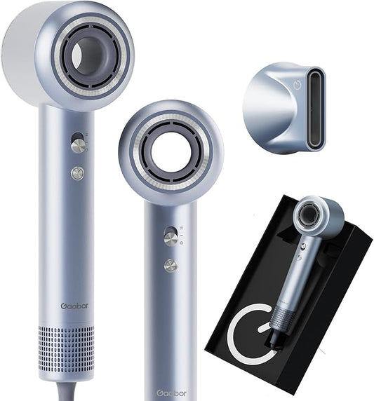 Hair Dryer, 130000 RPM Ionic High Speed Blow Dryer for Fast Drying with 680 Millions Negative Ions, Low Noise Lightweight Hairdryer with Magnetic Nozzle for Travel Salon Women Man