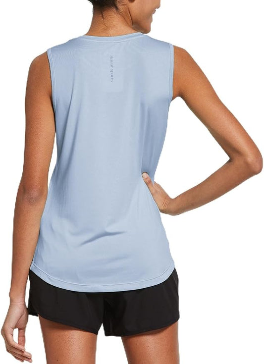 baleaf Workout Tank Tops for Women Sleeveless Running Athletic Loose Fit Yoga Tops Active Shirts Sports Gym Exercise