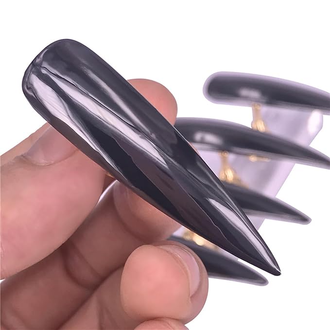 Holographic Mirror Nail Powders Chrome Gold Effect Pure Metallic Dust Sequins UV Gel Black Nail Chrome Powder Pigment for Nail Art Decoration (Black)