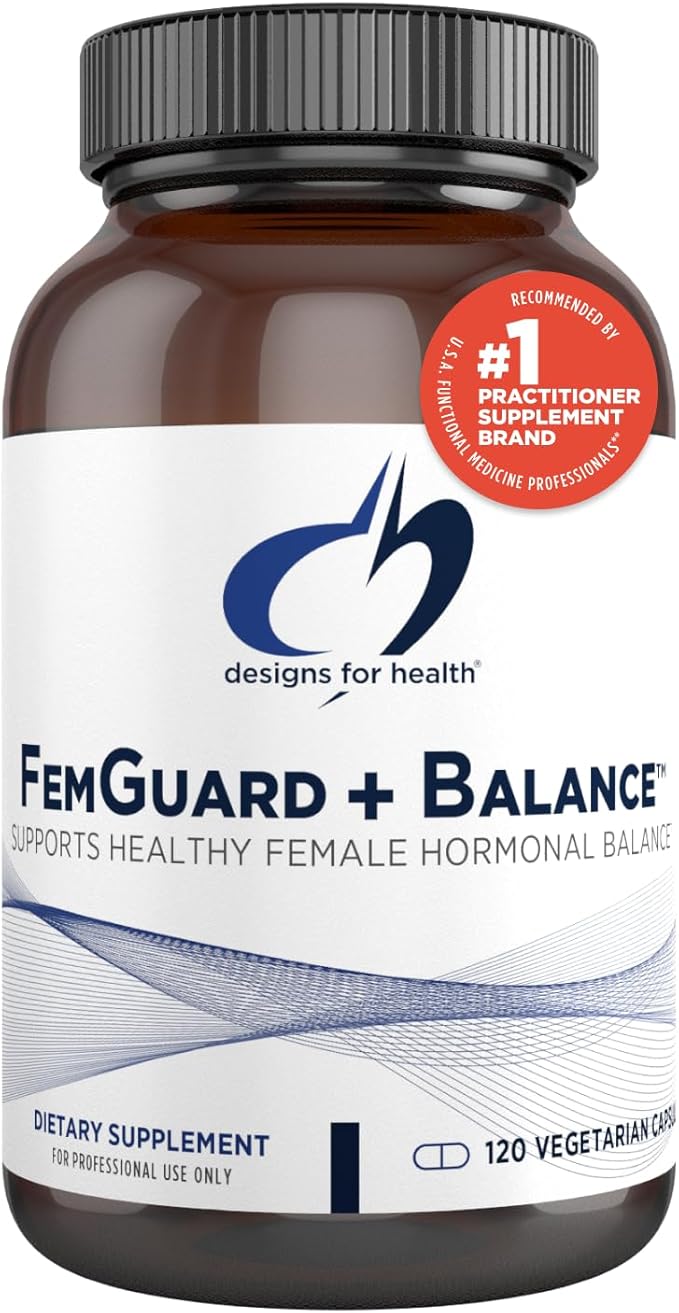 Designs for Health FemGuard + Hormone Balance for Women - DIM, Black Cohosh, Calcium D-Glucarate, EGCg Green Tea Extract & Chaste Tree Supplement for Mood Support & Estrogen Metabolism (120 Capsules)