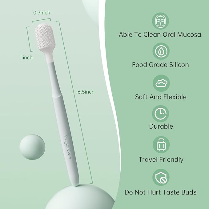 Oral Mucosal Cleaner|Silicon Oral Care Cleaner|Gum Massager with Air Bag(1 pc)