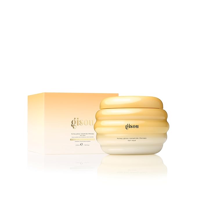 Gisou Honey Gloss Ceramide Therapy Hair Mask – Deep Repair & Hydration with Mirsalehi Honey, Ceramides & Hyaluronic Acid, 7.8 fl oz