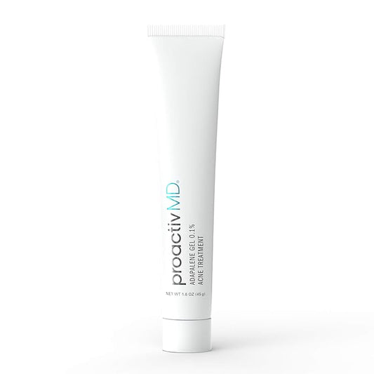 ProactivMD Adapalene Gel Acne Treatment, Paraben Free, Prescription Strength Retinoid For Face and Body Acne, .1% Solution, 1.6 Oz