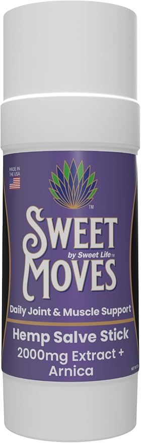 Sweet Life | Hemp Salve Stick | 2000mg | Small Business | Organic | Body Balm | Muscle Comfort