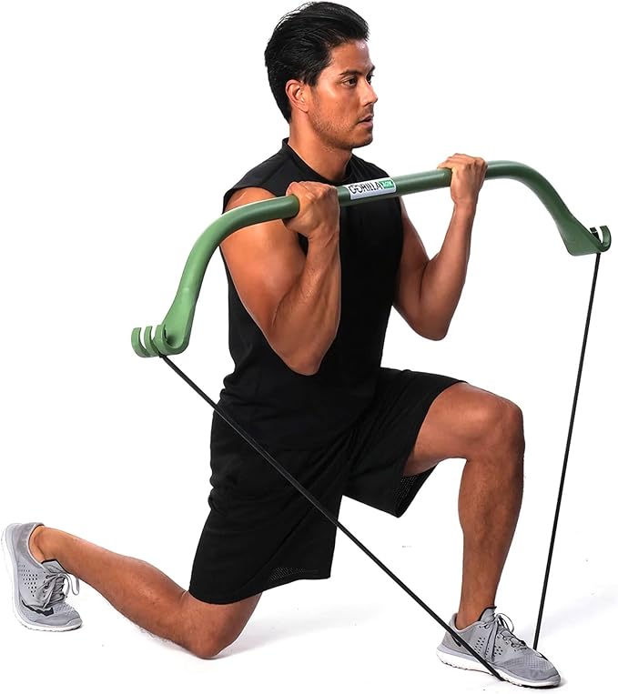 Travel Gorilla Bow Portable Home Gym System, Strength Training Equipment 100 Plus Quality Workouts, All in One Exercise Equipment for Travel, Home Gym & Outdoor Workouts