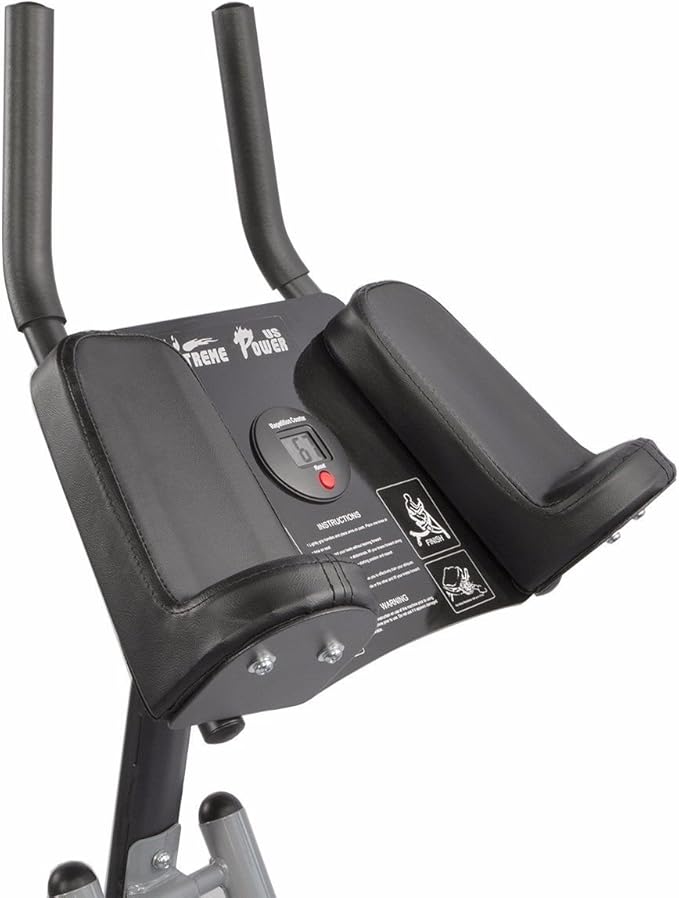 XtremepowerUS Ab Machine Abdominal Workout Crunch Fitness Exercise Workout, Silver/Black