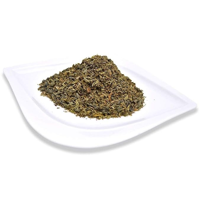 Positively Tea Company, Organic Spearmint Green, Green Tea, Loose Leaf, USDA Organic, 1 Pound Bag
