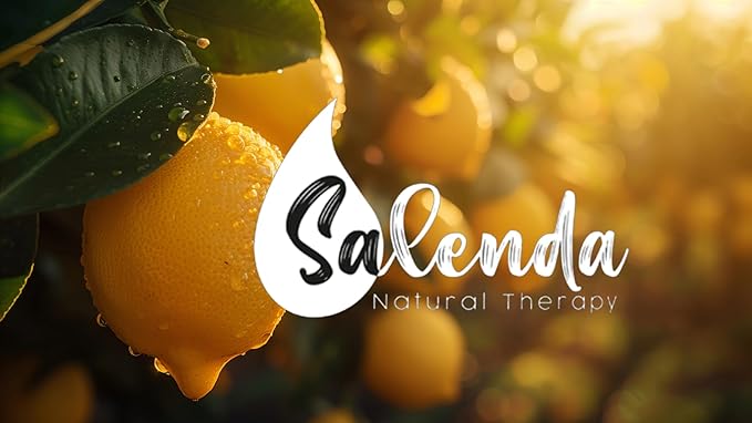Lemon Essential Oil by Salenda -100% Pure, for Diffuser, Cleaning, Massage, Skin & Hair Care-0.34 Fl Oz (10 ml)