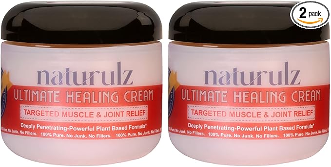 Naturulz Ultimate Healing Cream 4oz Bundle & Save – Plant-Based Topical for Daily Relief of Soreness, Stiffness & Discomfort in Back, Shoulder, Knee, Neck & Foot, Lightweight, Clean Ingredients