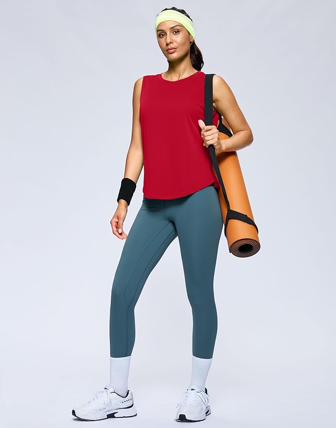 G Gradual Women's Workout Tank Tops Lightweight Sleeveless High Neck Athletic Shirts for Running Gym Tennis Pickleball