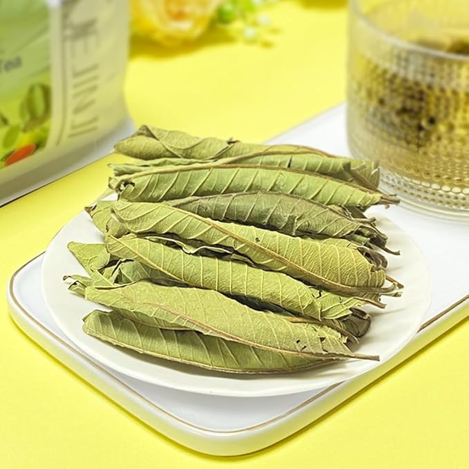 XIEJINJI Guava Leaf Tea Bags, 40 Count, Hojas De Guayaba, Made from 100% Natural Guava Leaves, No Flavoring & No Additives & Caffeine Free, Pyramid Clear Filter Teabag