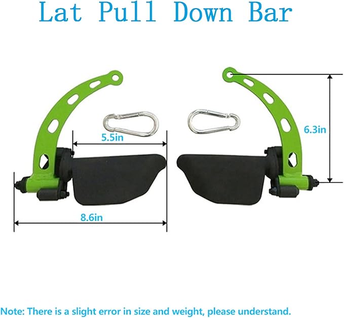 KORIKAHM Adjustable Lat Pull down Bar, Cable Machine Attachments for Gym, Home Gym Fitness T-bar Row Pulldown Attachments, Lat Pull Down Machine Wide Grip Neutral Grip Handle