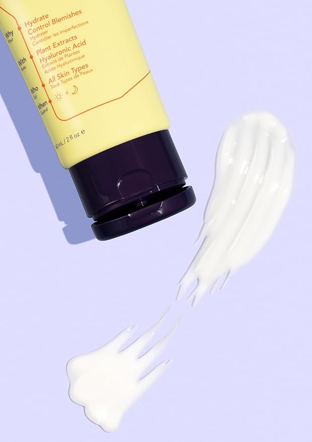 RALLY Plant-Based Gel Cream Facial Moisturizer | Hydrate + Soothe | Control Oil + Clear Breakouts | Healthy Skin for Teens + Athletes 2 OZ