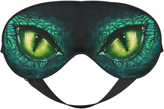 Sleep Eye Mask Dragon Eye Sleep Mask for Women Men Comfortable Eye Mask with Adjustable Strap Soft Eye Cover Blindfold for Travel Yoga Nap Shift Work