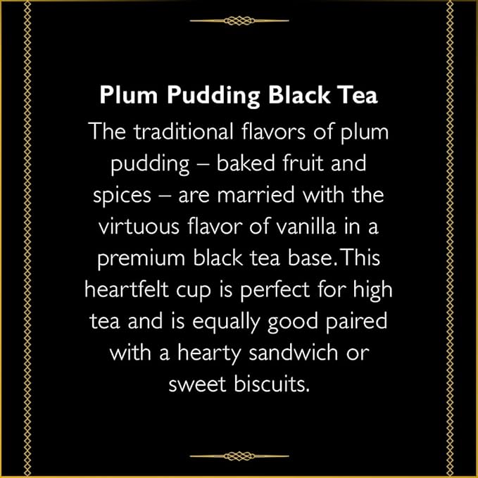 The Republic of Tea – Downton Abbey Daisy and Mrs. Patmore’s Tea, 36 Tea Bags, Plum Pudding Black Tea