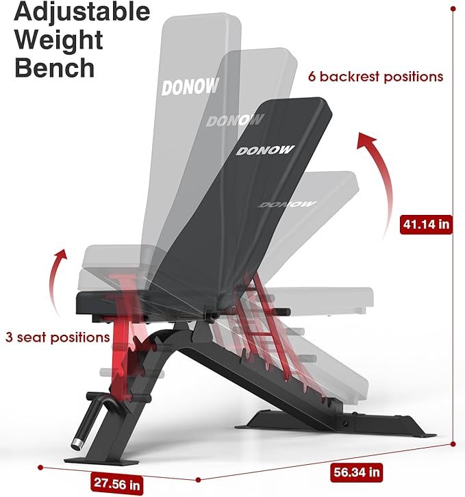 DONOW Smith Machine with Weight Stacks Home Gym Sytem Power Cage Squat Rack Dual Cable Crossover Machine All in One