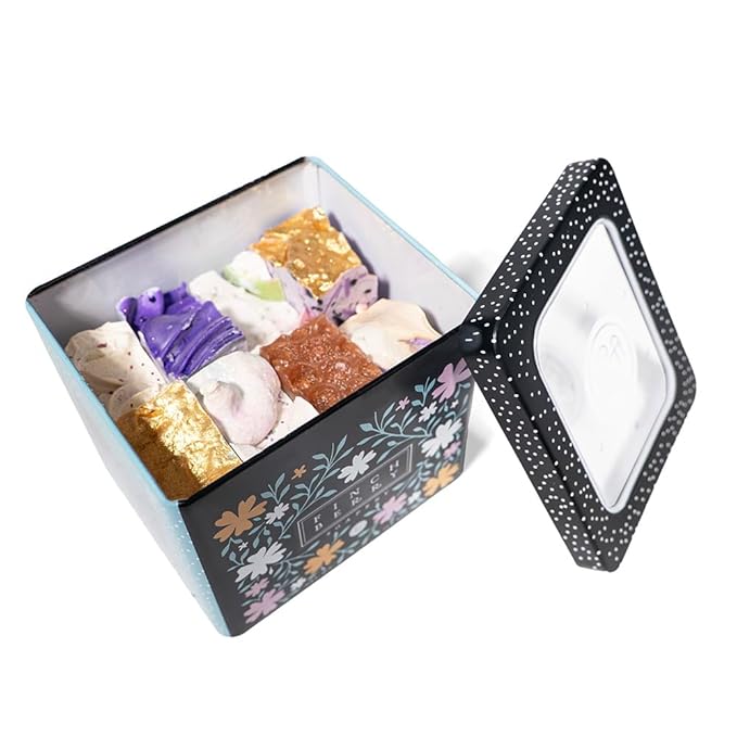 FinchBerry 8 Bar Soap Set - Natural Shea & Coconut Oil, Rich Scents & Lush Lather, Ideal Gift Box for Everyday Comfort and Self-Care - 8 Vegan Handmade Bars, (1.5 - 2.5 oz) Each