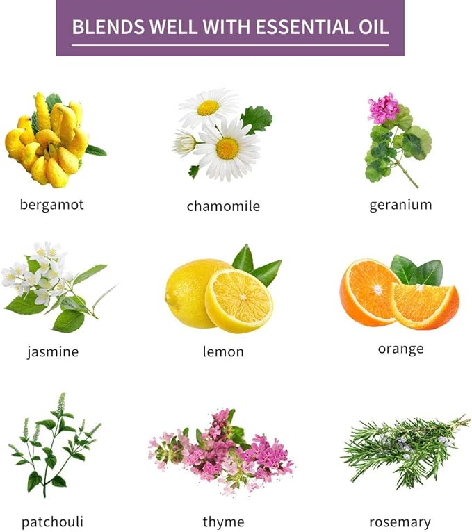 Sedbuwza Lavender Essential Oil, Pure Organic Lavender Fragrance Oil for Diffuser, Humidifier, Soap, Candle, Perfume