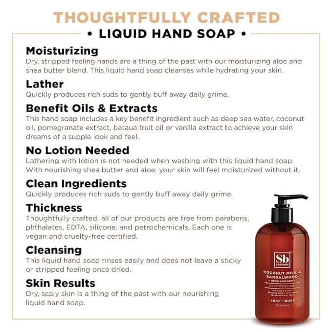 Soapbox Hand Soap Variety Pack (Coconut, Lavender, Meyer Lemon) Liquid Hand Soap, Moisturizing Wash with Shea Butter & Aloe Vera, Pack of 3 Bottles with Pump Dispenser, 12oz Each