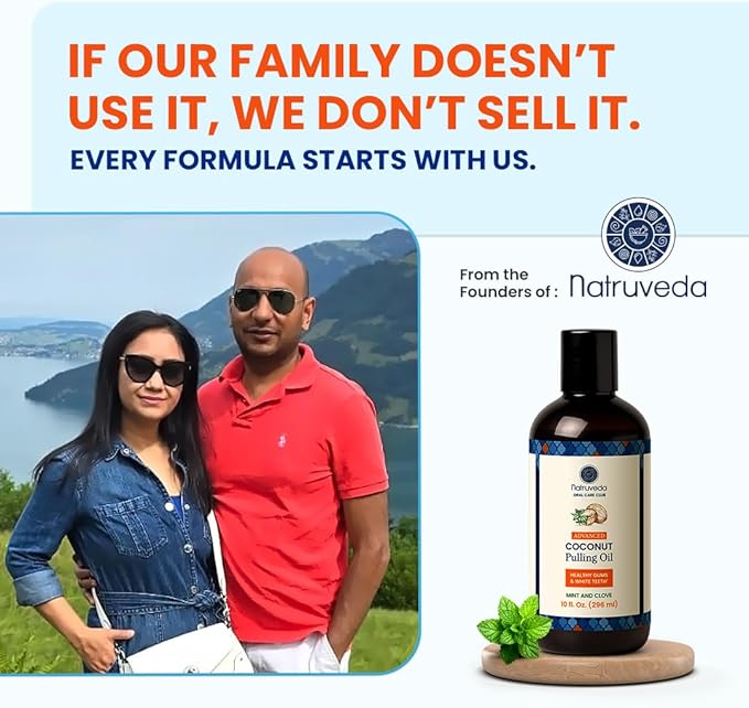 Coconut Oil Pulling Mouthwash – Natural Whitening Ayurvedic Rinse | Fresh Mint Blend | Coconut Oil Pulling for Teeth & Gums | Whyte Oil Pulling | Aceite de Coco para Los Dientes -10 oz