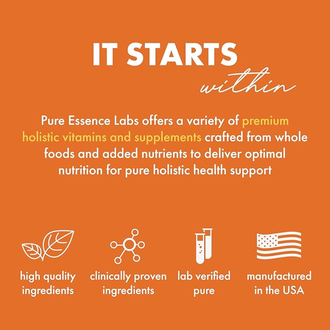 Pure Essence Labs Ionic Fizz Magnesium Plus, Anti-Stress Supplement Drink Powder, Gluten Free and Non-GMO Magnesium Powder (Orange Vanilla, 6.03 Ounce (Pack of 1))