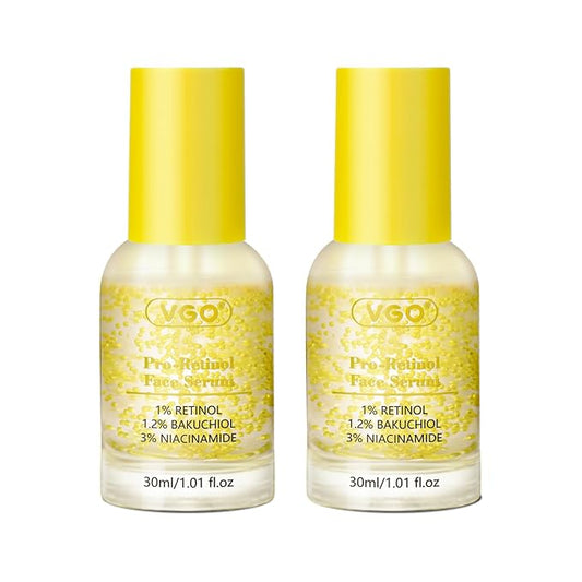 Bakuchiol Retinol Serum, 1% Retinol for Anti-Aging and Anti-Wrinkle, Gentle Yet Potent Formula for Sensitive Skin.