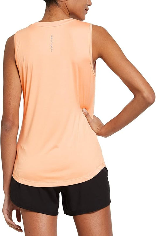 baleaf Workout Tank Tops for Women Sleeveless Running Athletic Loose Fit Yoga Tops Active Shirts Sports Gym Exercise