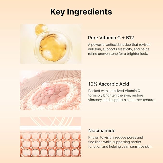 Hanskin Vitamin C Glow Serum with Ascorbic Acid, Dark Spot Remover for Face, Toning, Illuminates for Glowing Skin, Korean Skin Care [30ml]