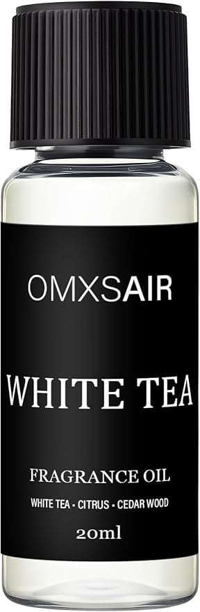 Luxury Hotel Scent White tea Oil Diffuser Refill Kit | Long Lasting Essential Oil for Large Room,HVAC & Car Waterless Fragrance Diffusers| Nanotech Formula| Spa Calming Aromatherapy Oil(20ml/0.7FL oz)