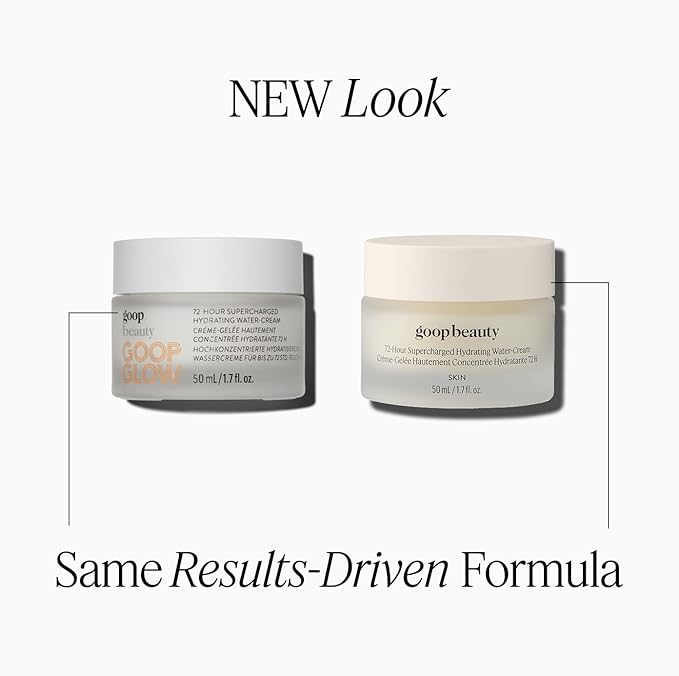 goop Beauty 72-Hour Hydrating Water Cream | Matte Moisturizer for All Skin Types | Niacinamide & Fermented Astragalus Root | Hydrating Face Lotion to Plump, Firm & Reduce the Look of Pores | 1.7 fl oz