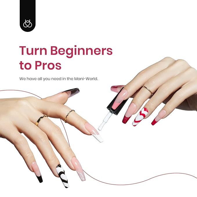 Beetles Gel Nail Polish, 6 Colors Nude Pink Red Glitter White Black Rose Golden Gel Polish Queen of Hearts Collection Soak Off Uv Lamp Cured DIY Home Manicure Gift for Women