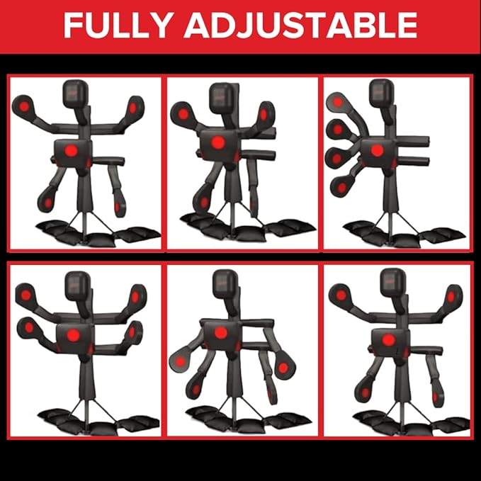 BAS UFC Body Action System - Fully Adjustable Punching & Kicking Pads - Martial Arts Training: MMA, Boxing, Karate, Muay Thai & More!