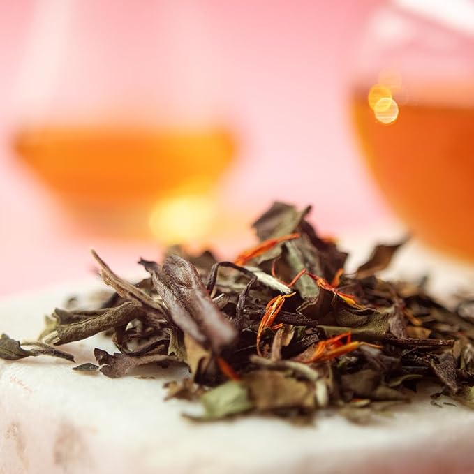 Organic Positively Tea Company, White Champagne Raspberry White Tea, Loose Leaf, 16 Ounce