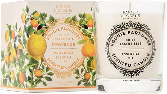 Panier des Sens - Provence & Winter Candle – Long Lasting Scented Candles for Home – Candle for Women – 100% Natural Cotton Wick – Decorative Candles Home Gifts - 6.3 oz