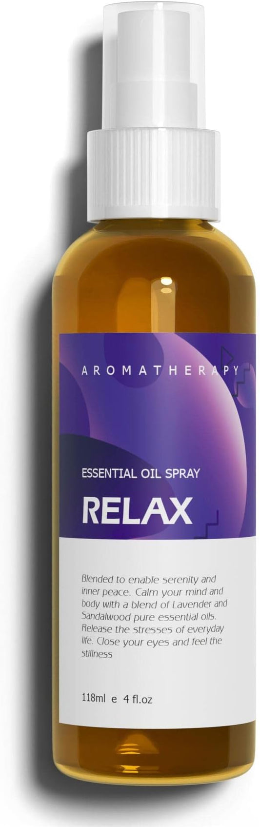 Benatu Lavender Sandalwood Essential Oil Blend Spray for Body and Hair, Multi-Use Natural Relax Scent Aromatherapy Room Mist for Pillow, Fabric, Bedding, Linen, Car 4 fl oz