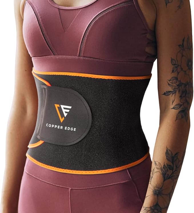 Sweat Waist Trimmer Trainer Belt for Women & Men,Workout Wrap Shaper with Copper Ion for Enhanced Sweating Effect