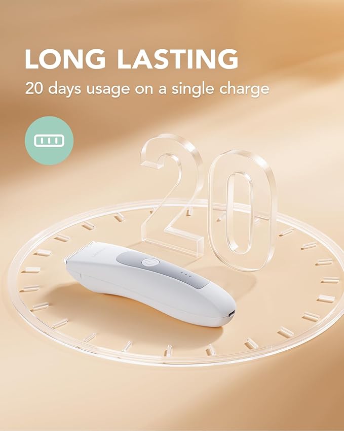 LADYSPOT™ Hair Finishing Trimmer Electric Shaver for Women, Women Shaving Sets, with 3 Guard and Replaceable Ceramic Blade Heads, LADYSPOT™ Pubic Hair Trimmer Kit Sets-(White)