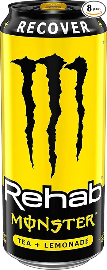 8 Pack - Monster Rehab - Tea + Lemonade + Energy - 15.5oz.