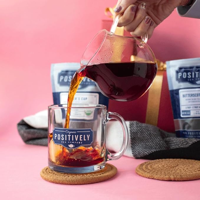 Organic Positively Tea Company, Lover's Cup Black Tea, Loose Leaf, 16 Ounce