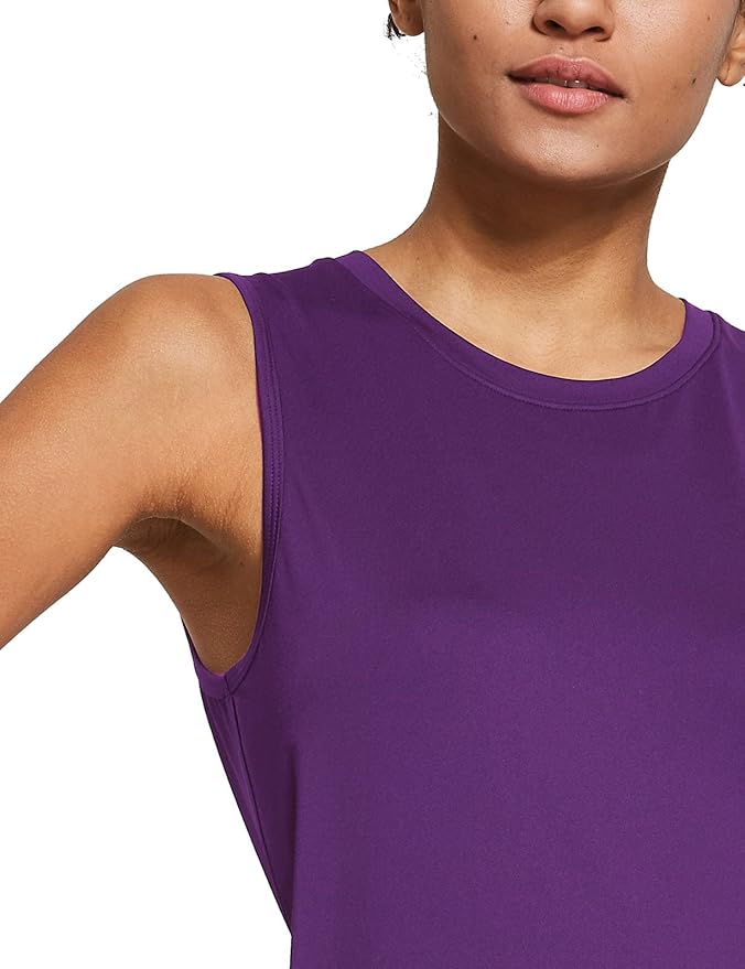 baleaf Workout Tank Tops for Women Sleeveless Running Athletic Loose Fit Yoga Tops Active Shirts Sports Gym Exercise