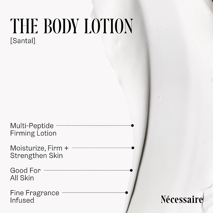 Nécessaire Body Essentials Set – Santal Scented Travel Body Wash, Lotion & Aluminum-Free Deodorant – Clean Skincare for Men + Women – Dermatologist-Tested, Hypoallergenic – 3-Piece Travel Set