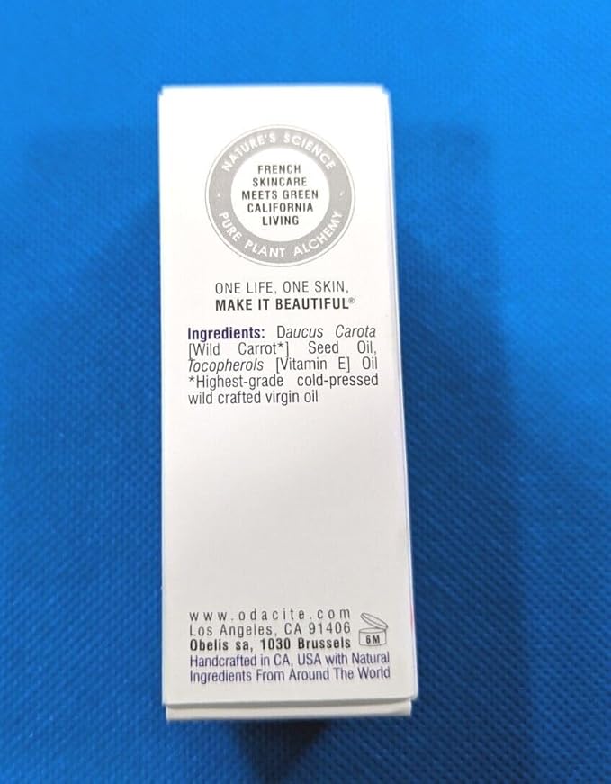 Odacité Brightening Serum Concentrate with Wild Carrot - for Natural Glow, Moisturizing Facial Serum for Skincare, or Skin Brightening - Lightweight Facial Oil for Dull Skin - 0.17 Fl. Oz