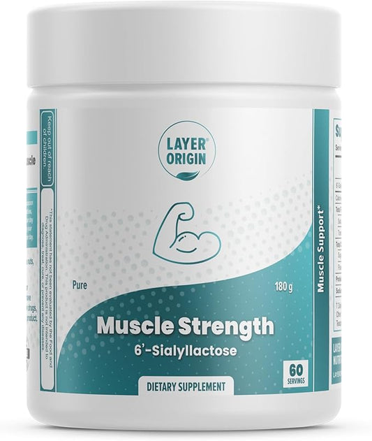 Layer Origin 6'-Sialyllactose (6'-SL HMO) for Muscle Strength and GNE Weakness - 60 Servings